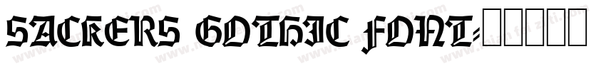 SACKERS GOTHIC FONT字体转换